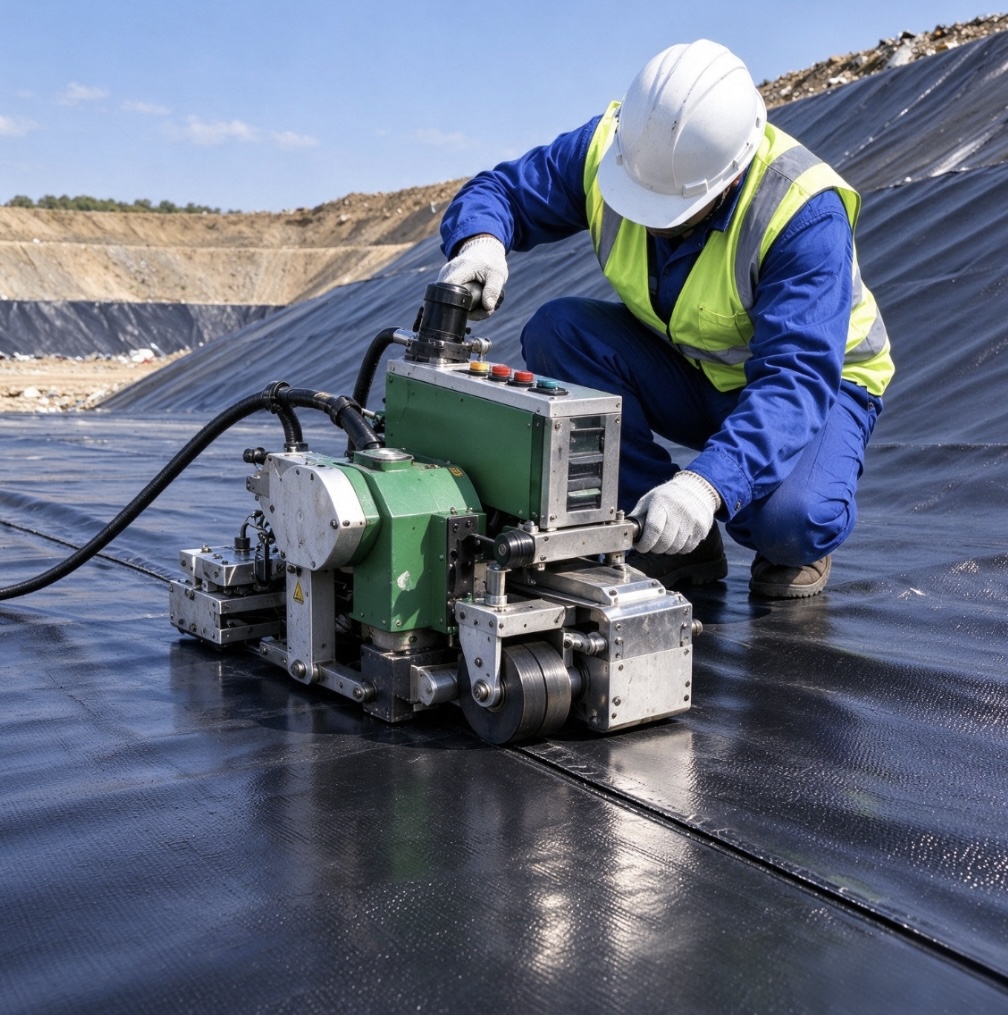Textured HDPE Geomembrane for Slopes