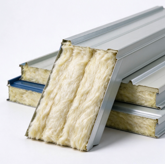 Steel Structure Building Glass Wool Panel