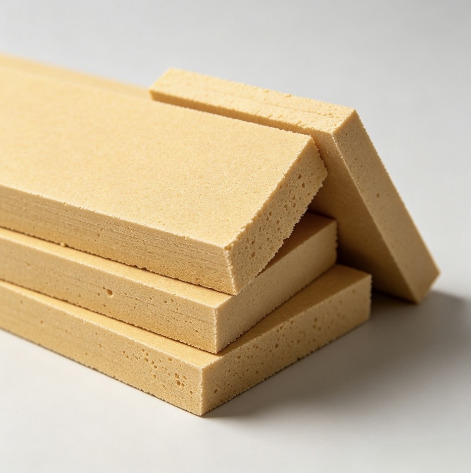 stacked-phenolic-insulation-board-cross-section-texture-closeup
