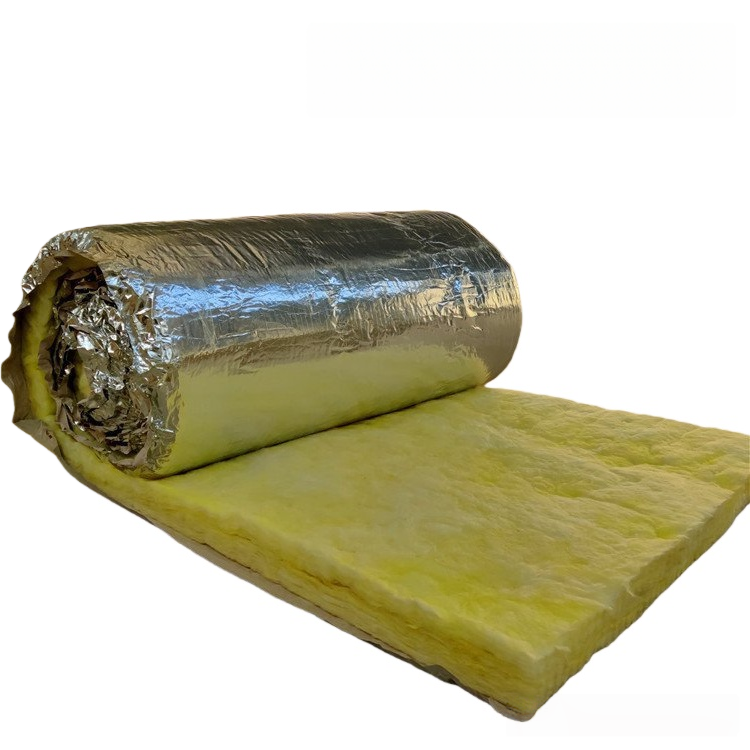 aluminum‑foil‑faced‑glass‑wool‑roll‑insulation‑blanket