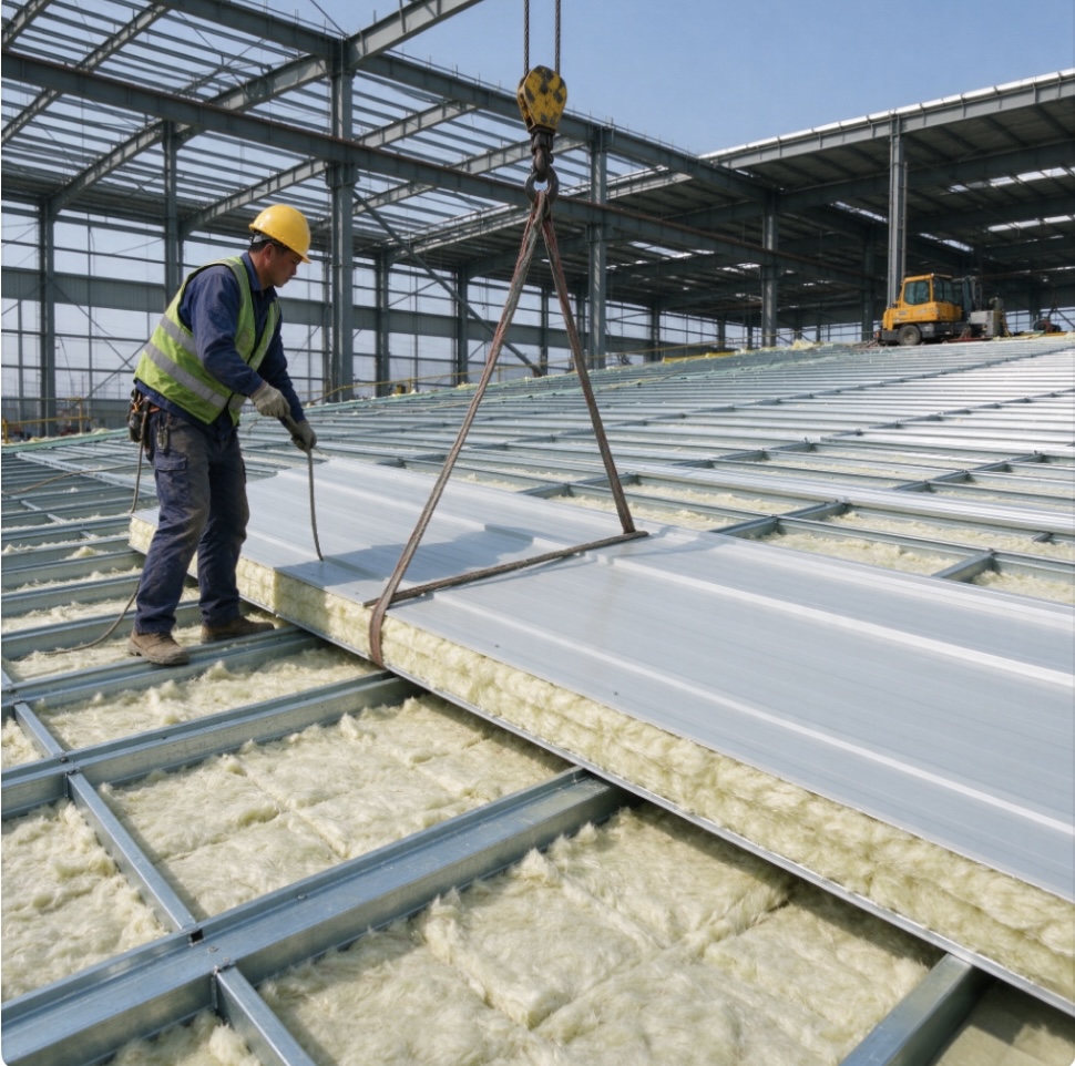 Sound Insulation Glass Wool Roof Panel