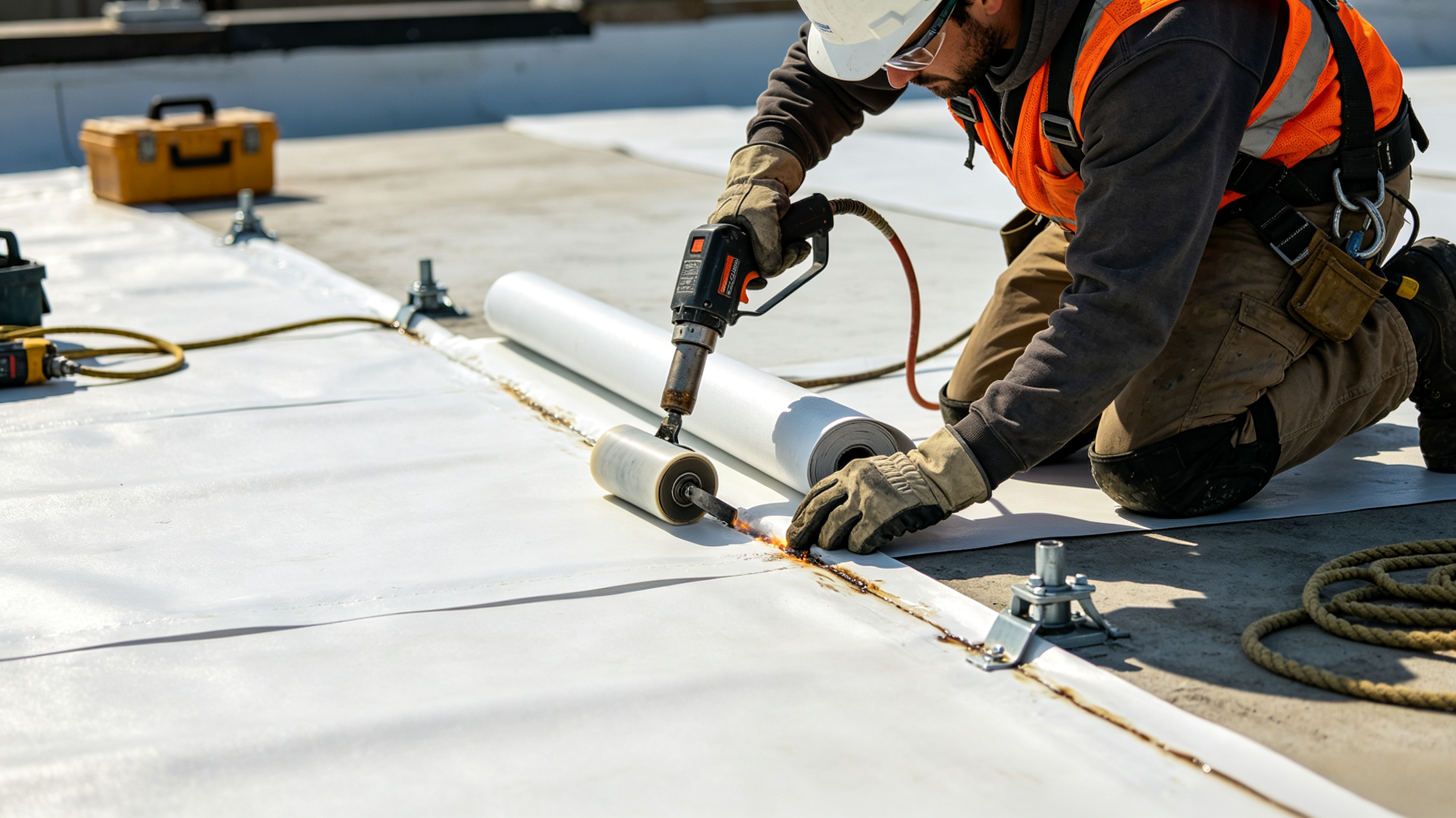 roof-worker-welding-tpo-waterproof-membrane-on-flat-roof-with-hot-air-gun-construction-site
