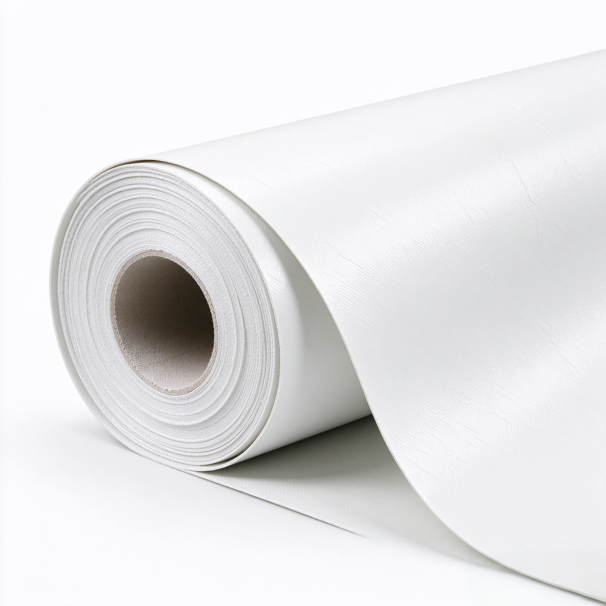 white-pvc-single-ply-roofing-membrane-roll-plain-white-background