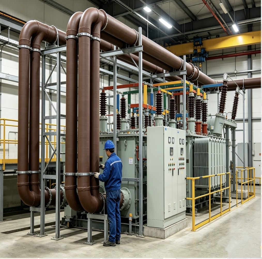 phenolic-tube-applied-in-power-substation-electrical-equipment-scene