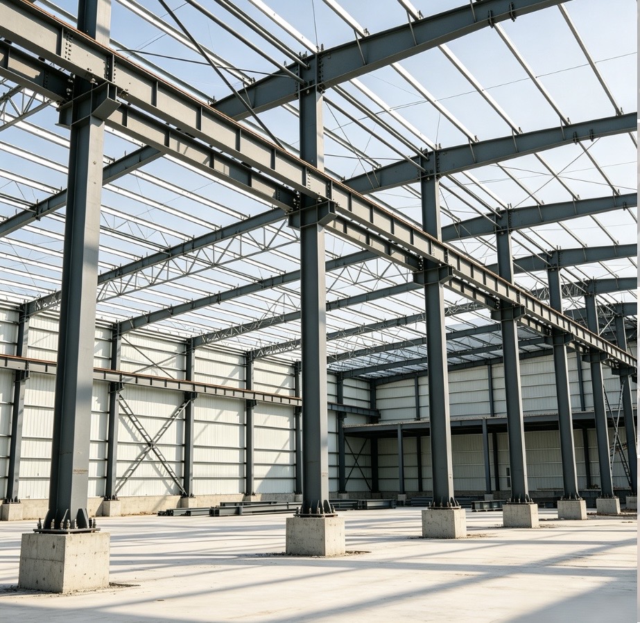 Steel-structure-fabrication-industrial-warehouse-frame-building